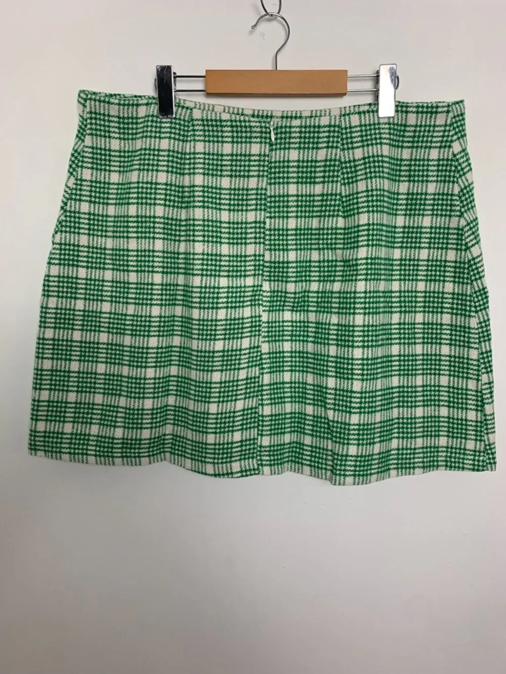 Shein Green Plaid Mini Skirt